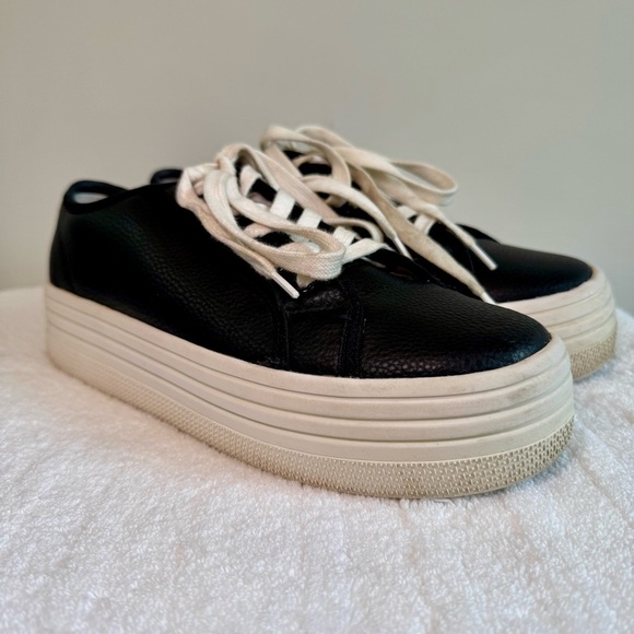 Steve Madden Bobbi30 women’s 90s style faux leather‎ platform sneaker size 9M - Picture 9 of 10
